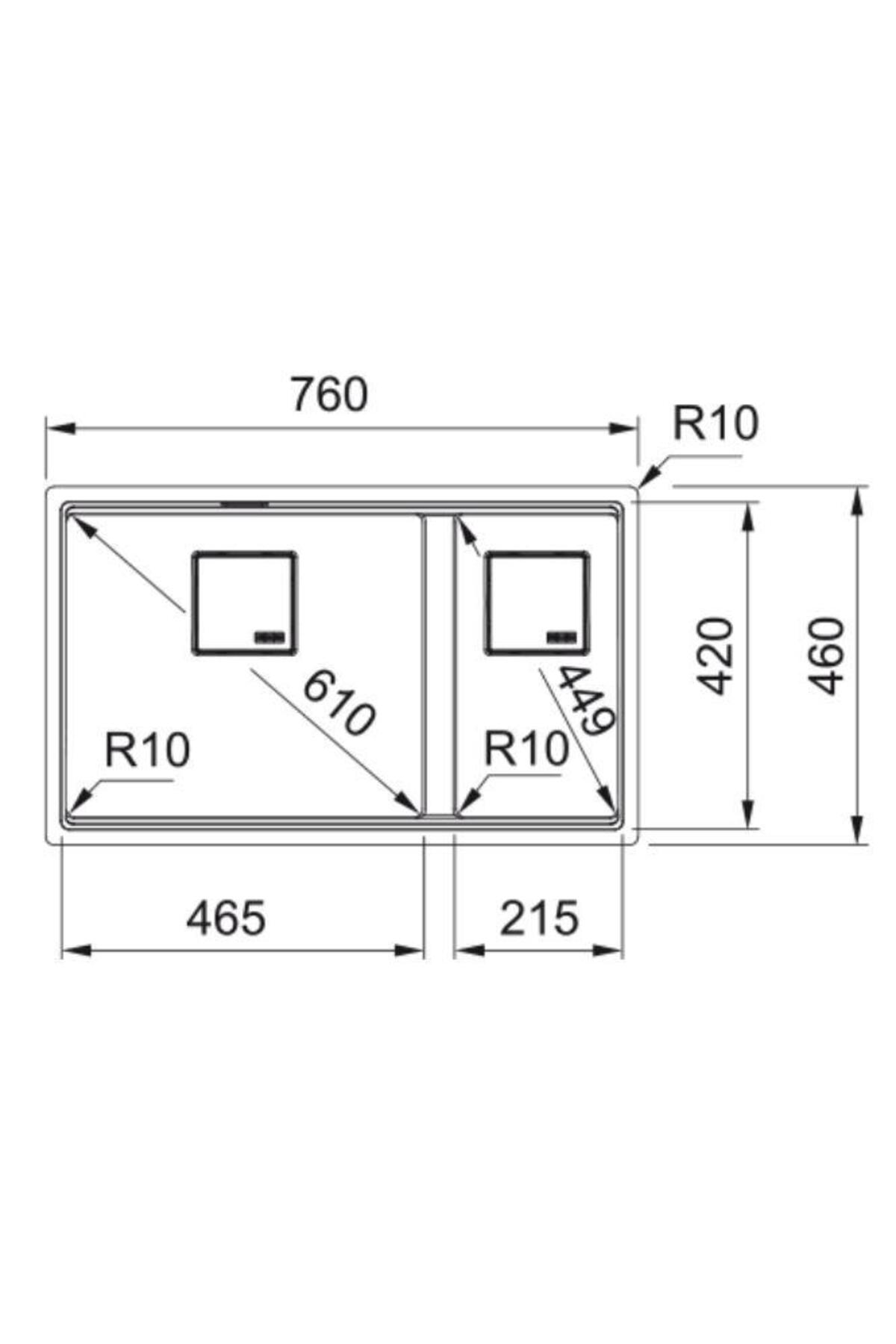 Kng 120 Nero Granit Eviye