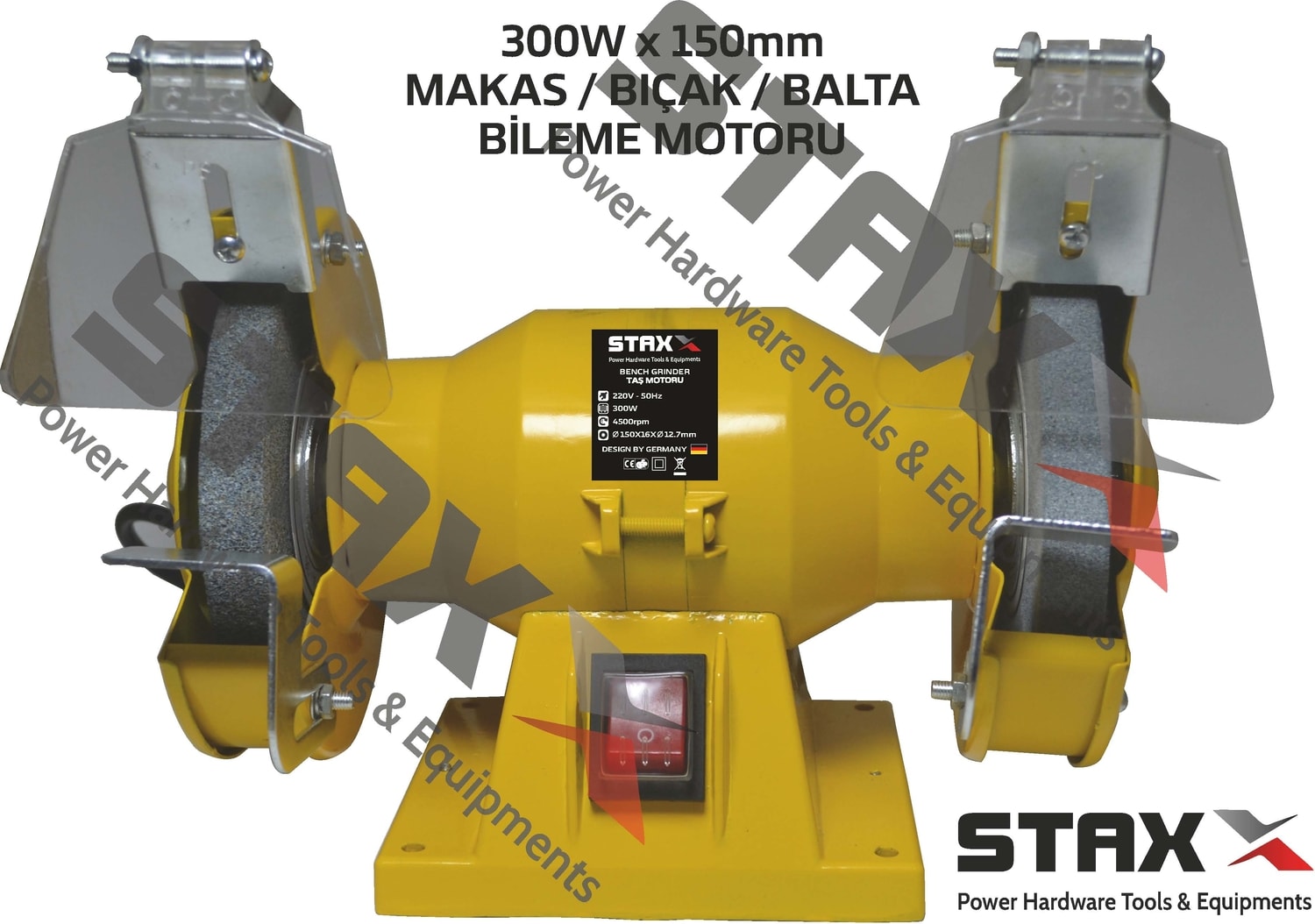 Bıçak Makas Balta Bileme Motoru 300 W Çark Zımpara Bileme Taşı 150 mm