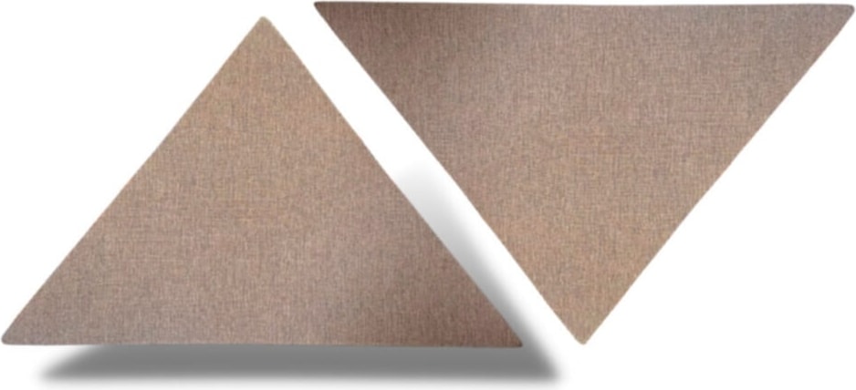 Kahverengi Akustik Üçgen Panel 104X104X118CM Kalınlık 40MM