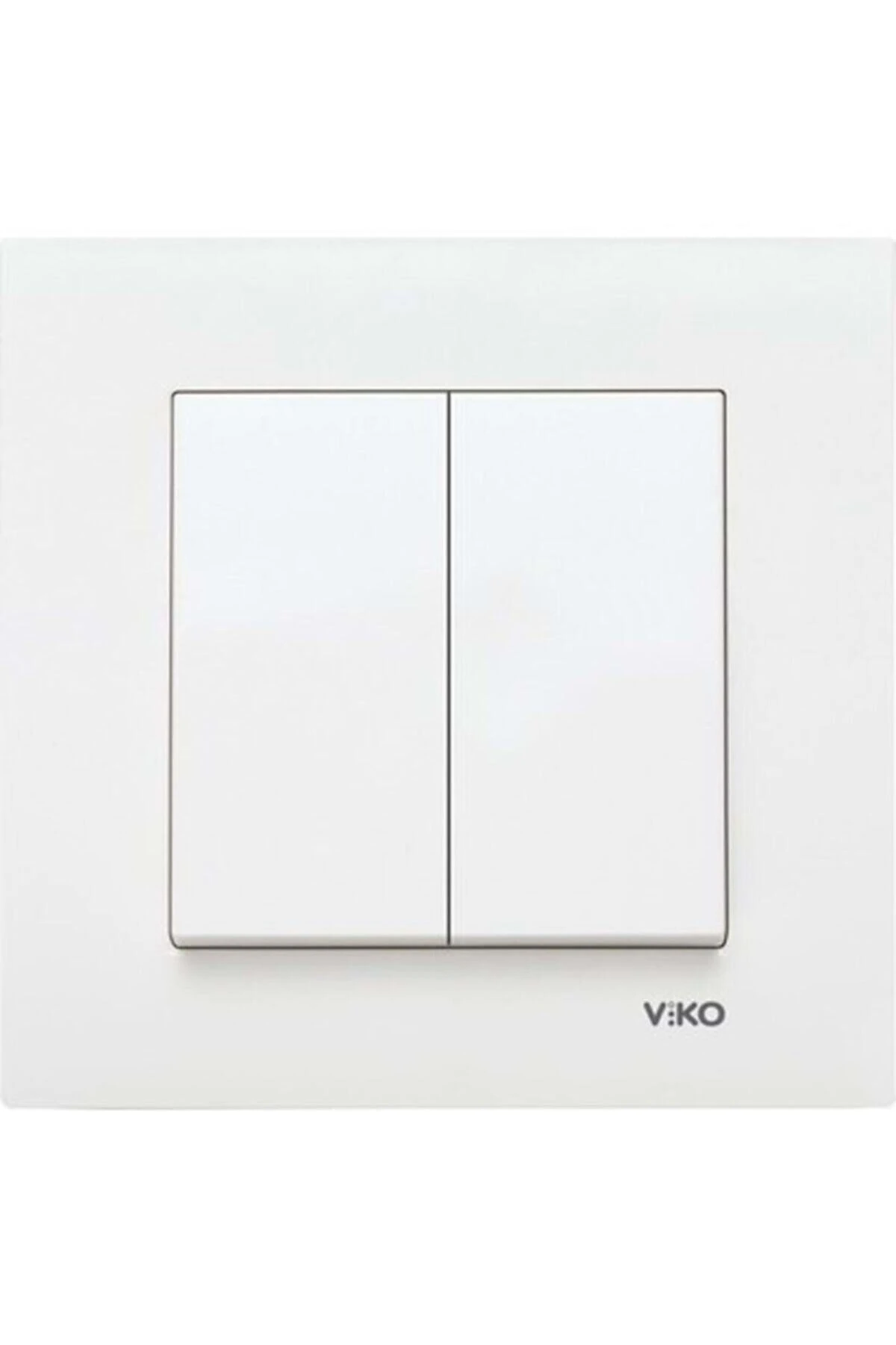 Viko Karre Ikili Beyaz Renk Komütatör Anahtar 12 Adet - Çerçeveli