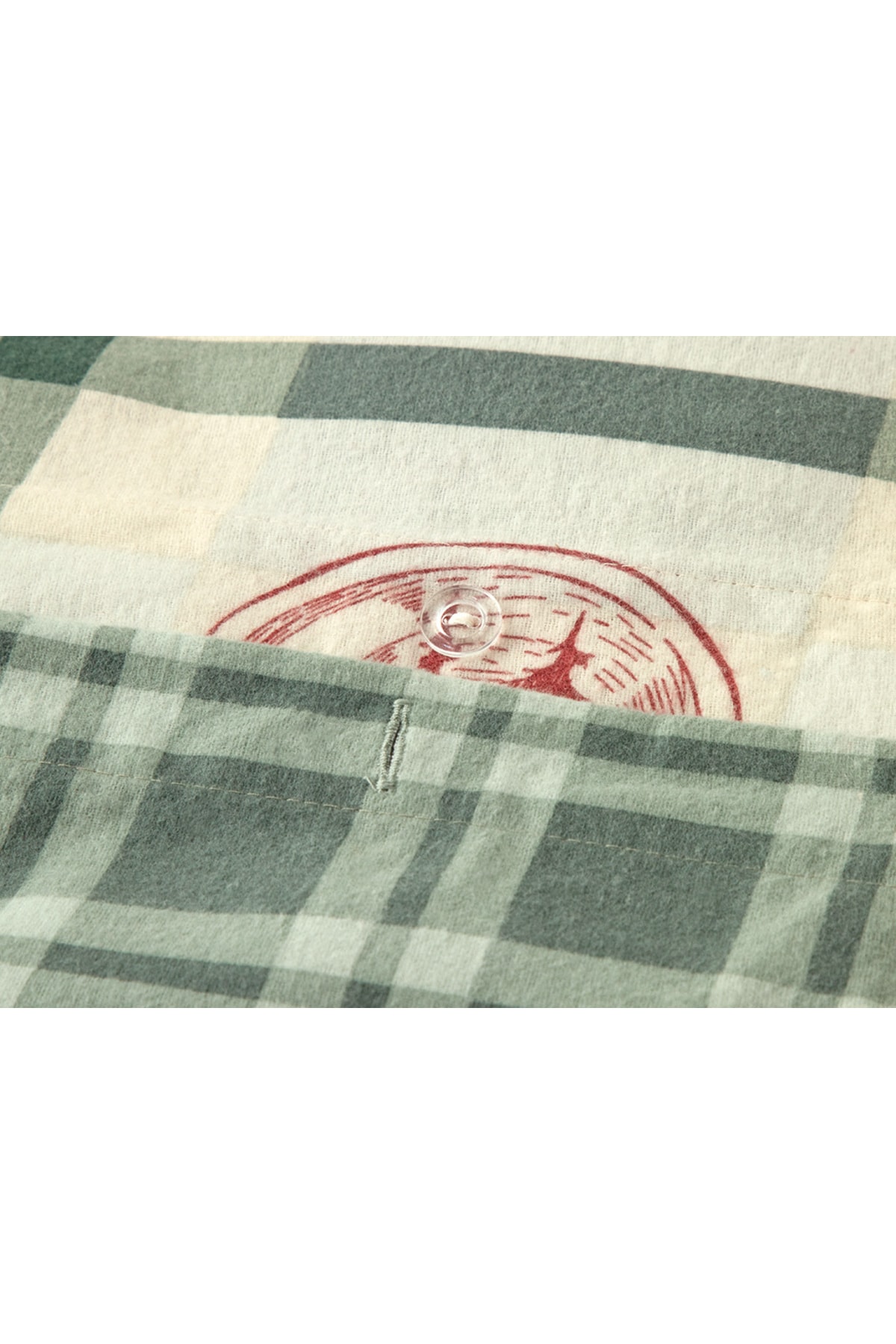 Winter Joy Flanel Tek Kişilik Nevresim Takımı Yeşil