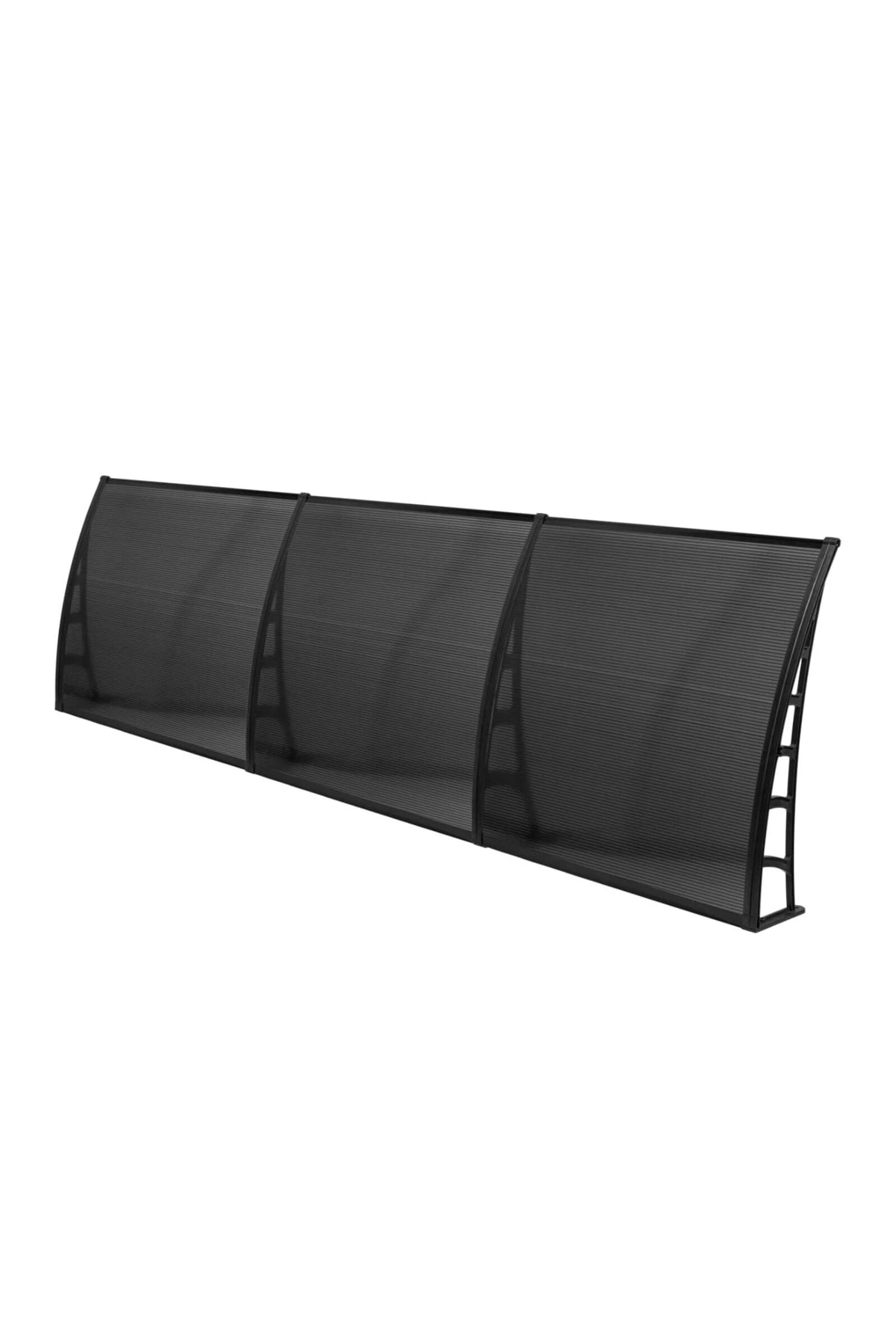 Cosmos Kapı Pencere Üstü Pratik Sundurma 105x360 Cm - Siyah