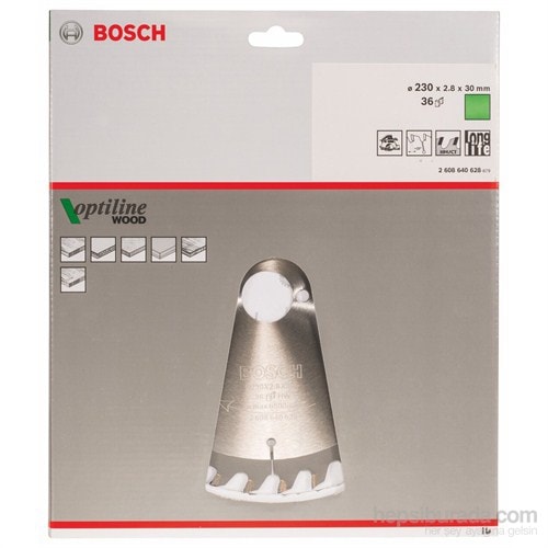 BOSCH - Optiline Serisi Ahşap İçin Daire Testere Bıçağı - 230 X 30 X 2,8 Mm, 36 Diş