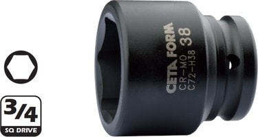 C72-H21 21MM 3/4” 6 Köşe Havalı Lokma Anahtar