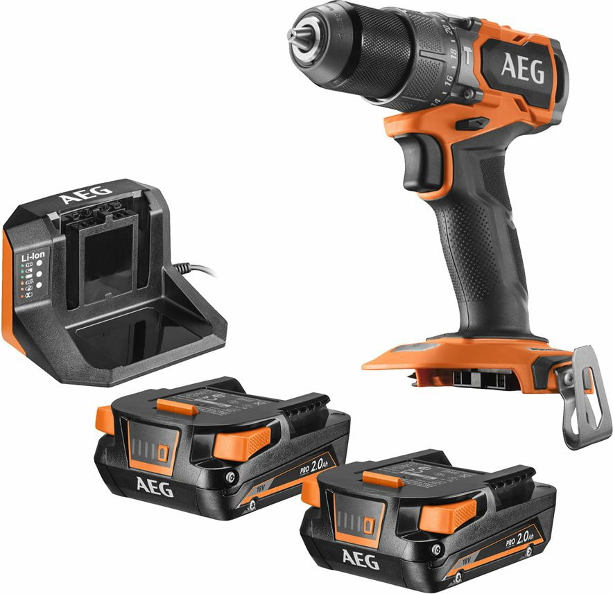 AEG  BSB 18SBL2-202C 2 x 2.0 Ah Sarjlı Darbeli Matkap - 4935480058