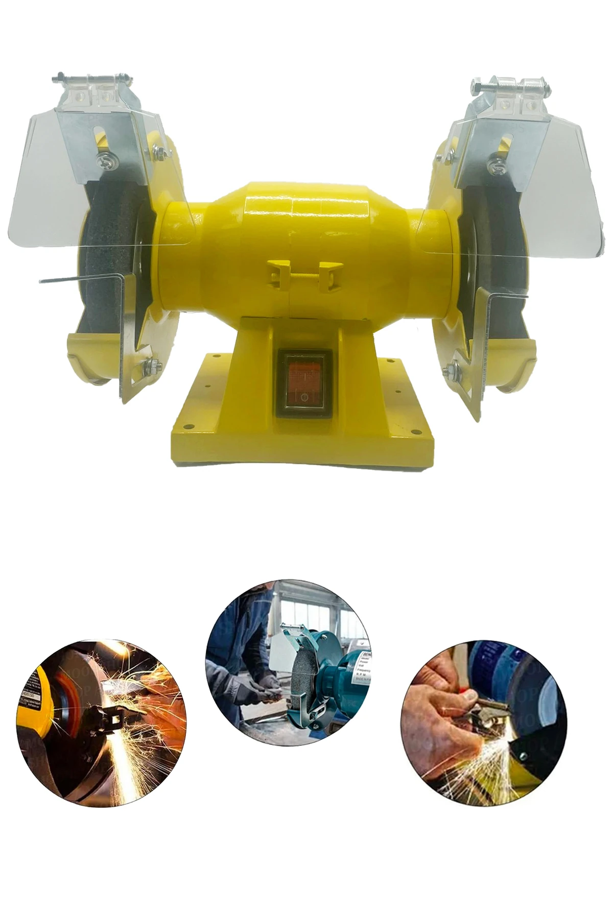 American 125 Mm Space Çark Motoru Zımpara Balta Bıçak Bileme Makinesi Taş Motoru