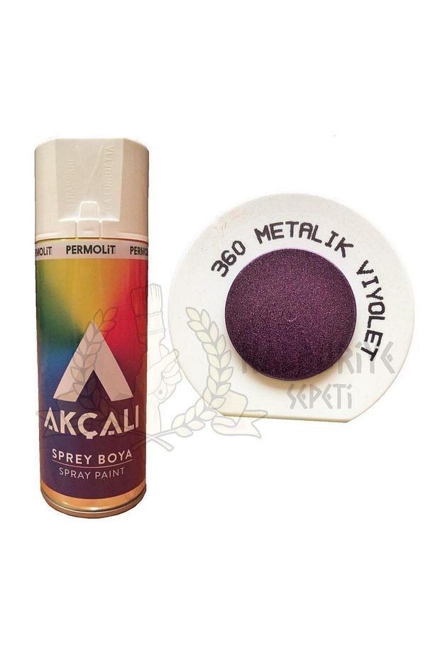 Akrilik Sprey Boya METALİK VİYOLET MOR (Simli) 400 ml - 360