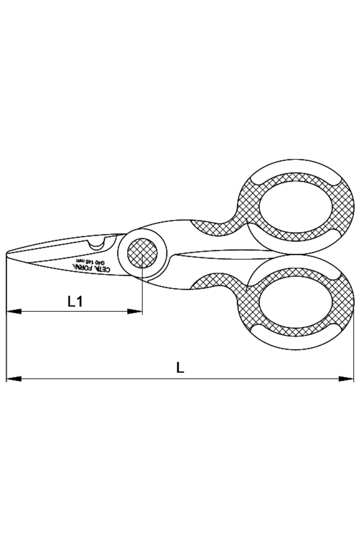 145 Mm Çok Amaçlı Elektrikçi Makası G40-48-0145