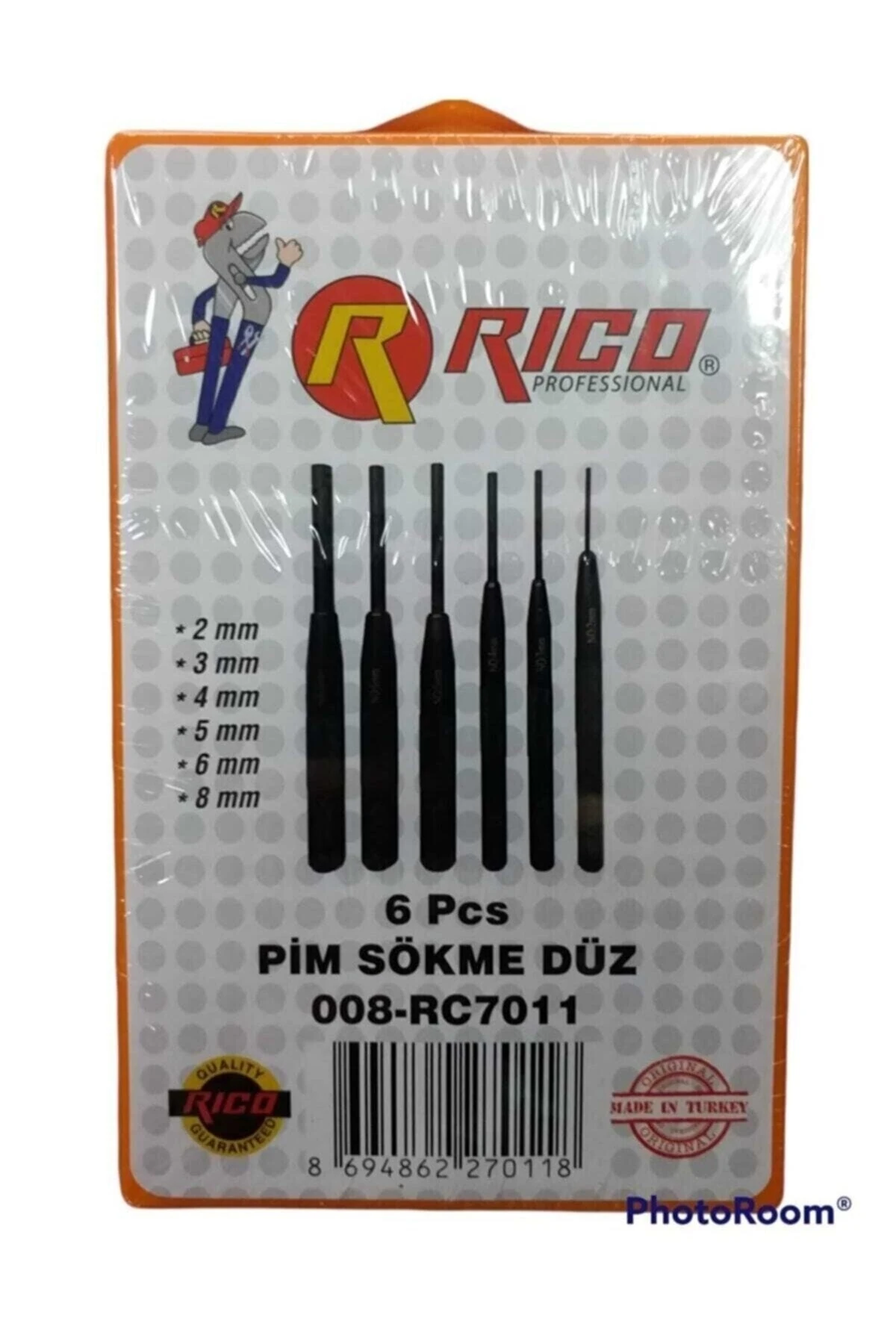 6 Parça Pim Sökme Düz Pim Çıkarma Seti Takımı