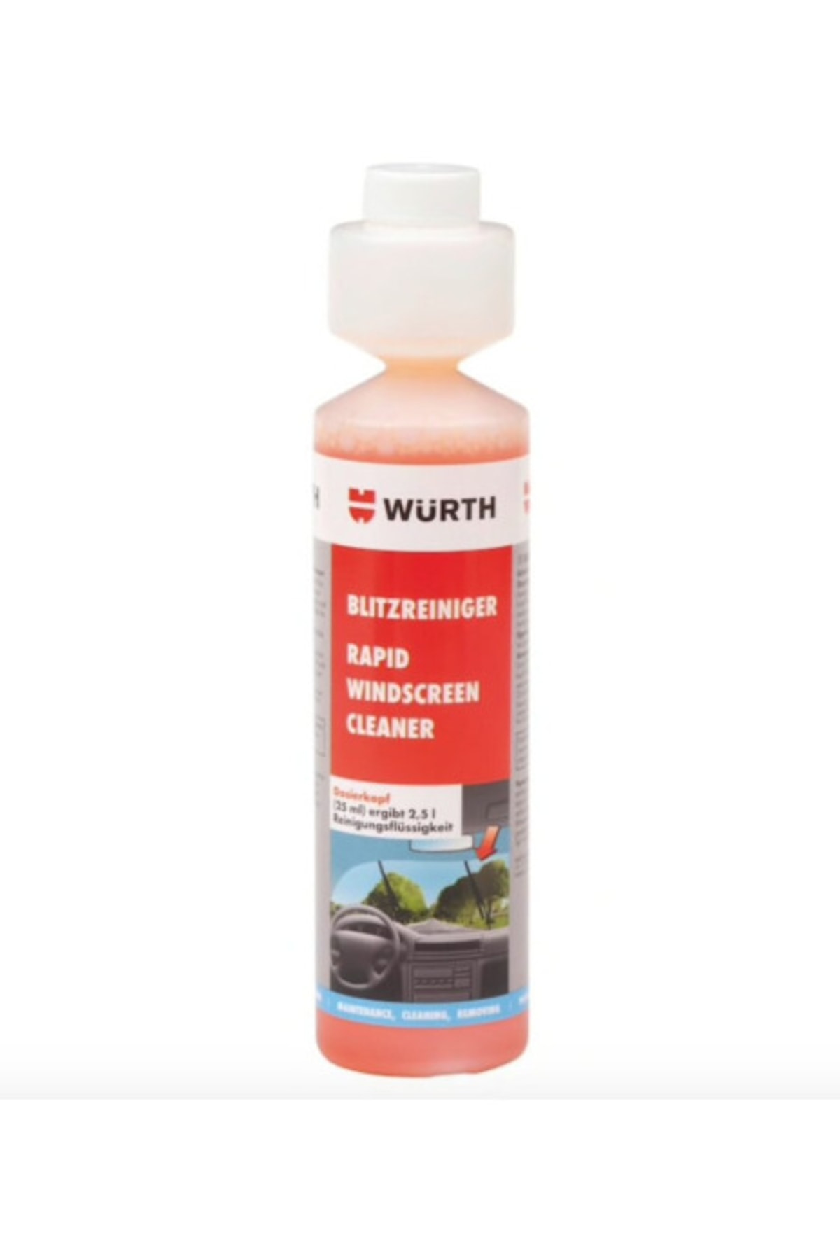Cam Suyu Sabunlu Oto Cam Suyu Konsantre 250ml 25lt