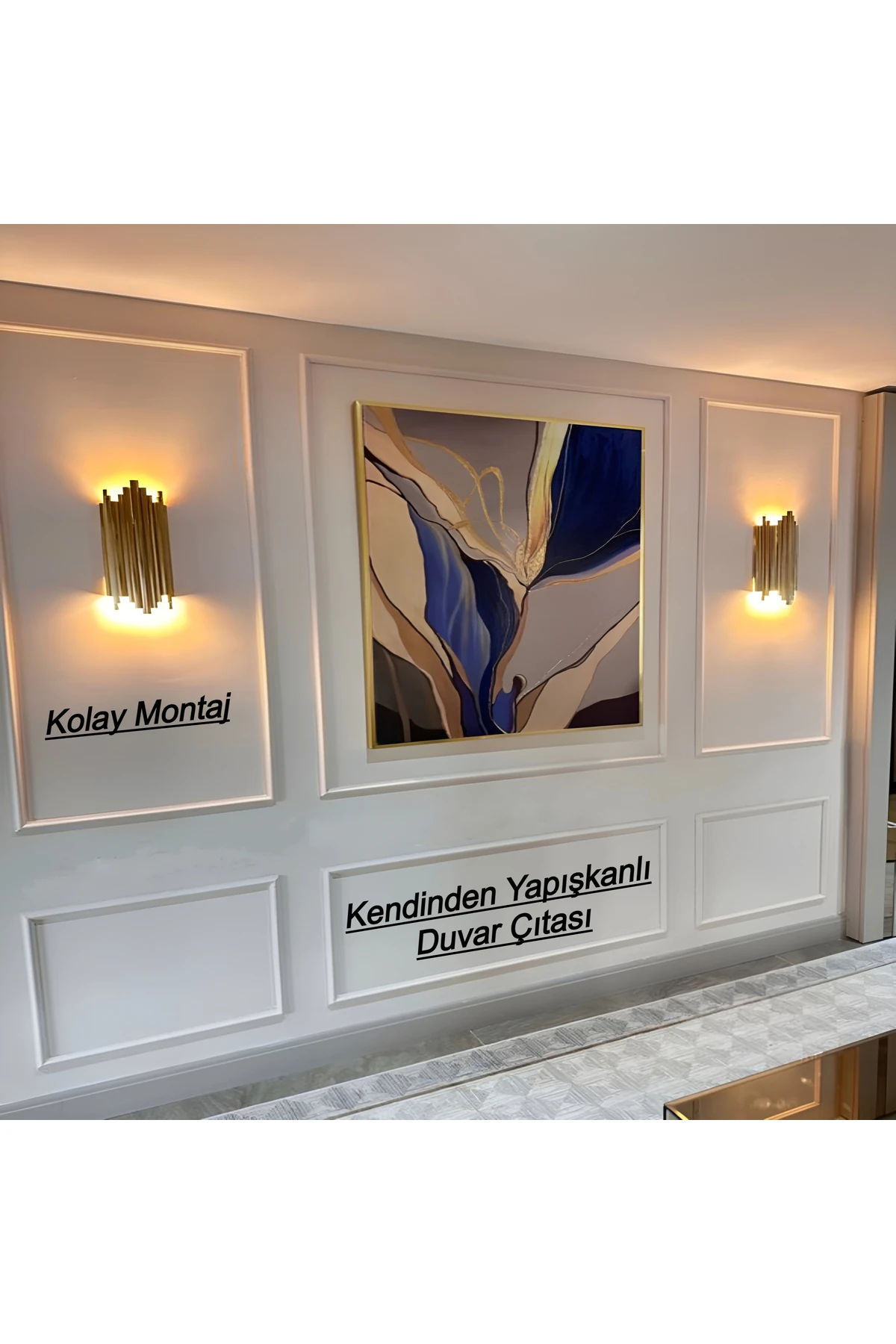 Dekoratif Boyanabilir Kendinden Yapışkanlı Çıta