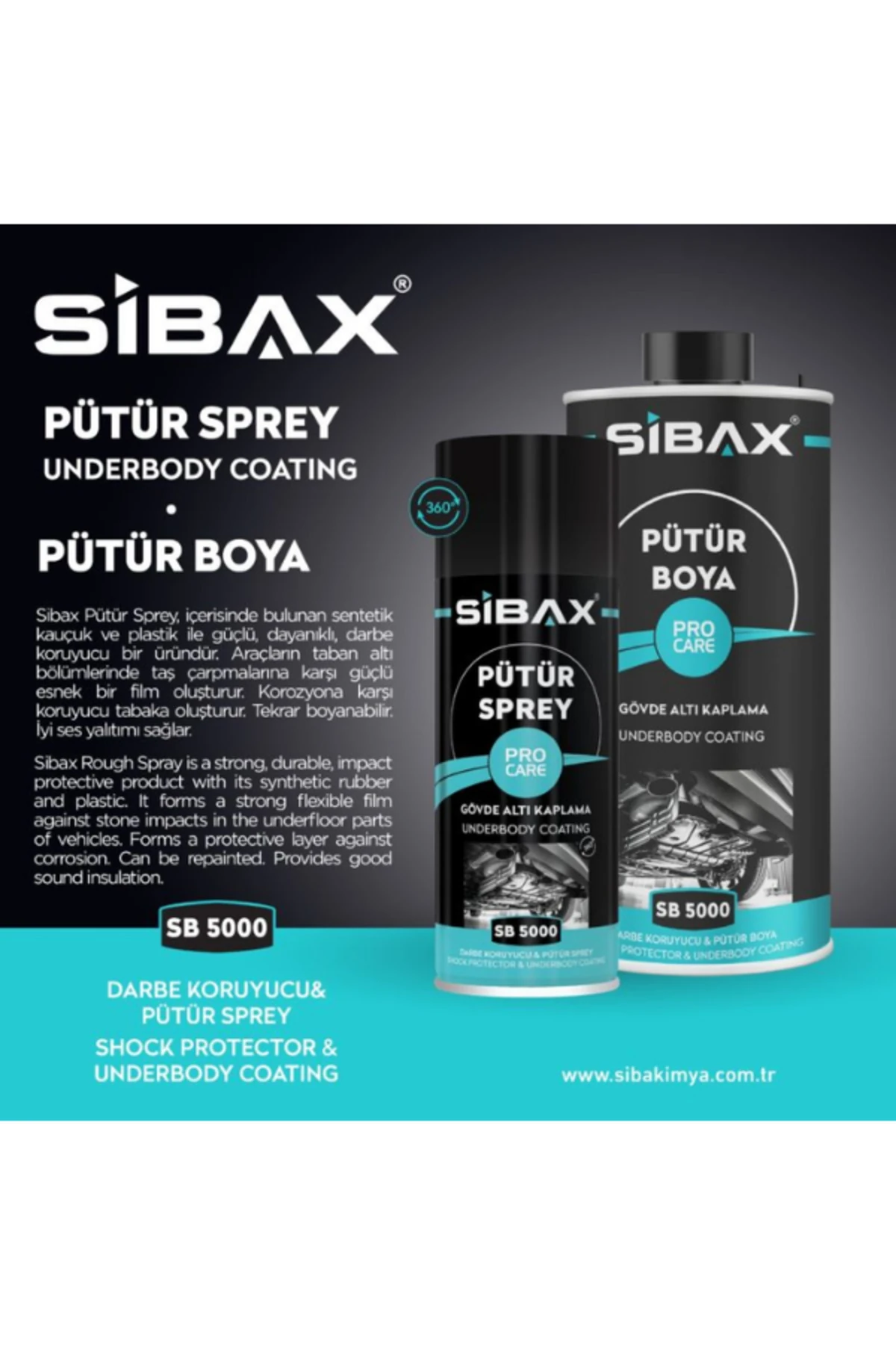 SB5000 PÜTÜR SPREY SİYAH 400 ML