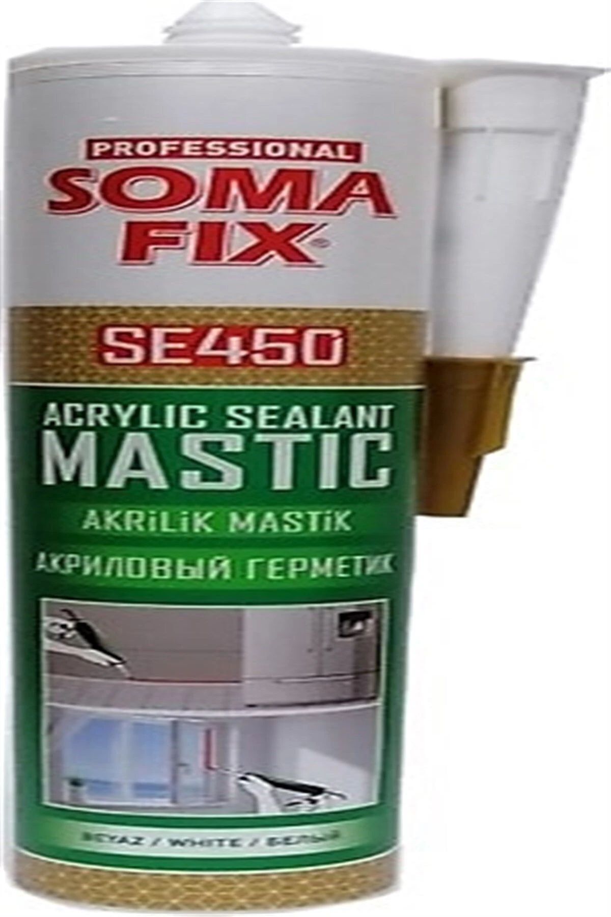 Akrilik Mastik Beyaz 450gr Se450