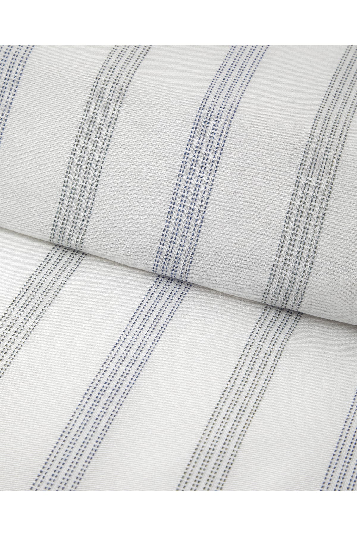 Bold Stitch İpliği Boyalı King Size Nevresim Takımı 240x220 cm Lacivert-Yeşil