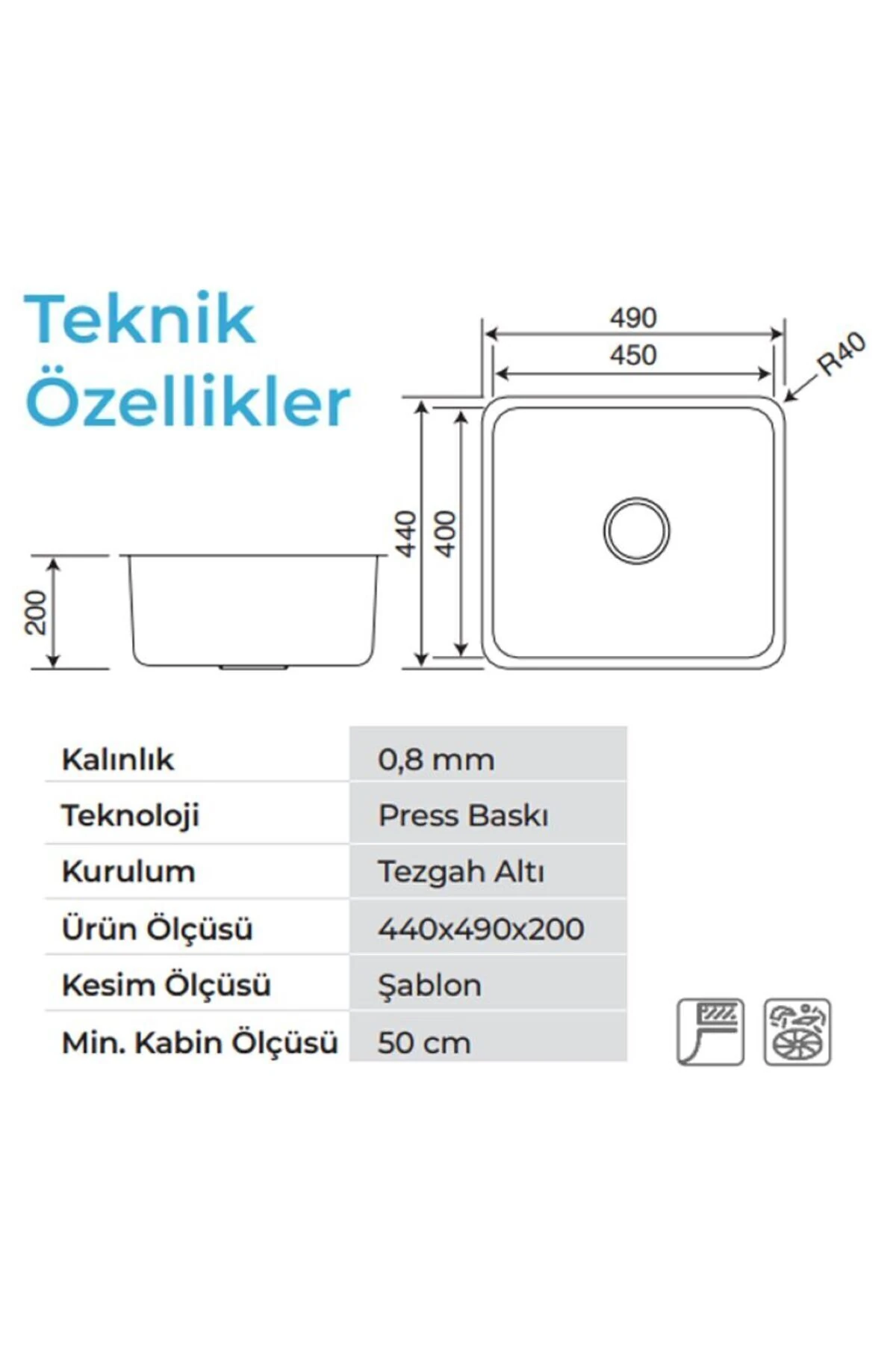 Lavello 3050 Pvd Kaplama Füme Renk Paslanmaz Çelik Mutfak Evyesi (SİFON DAHİL)