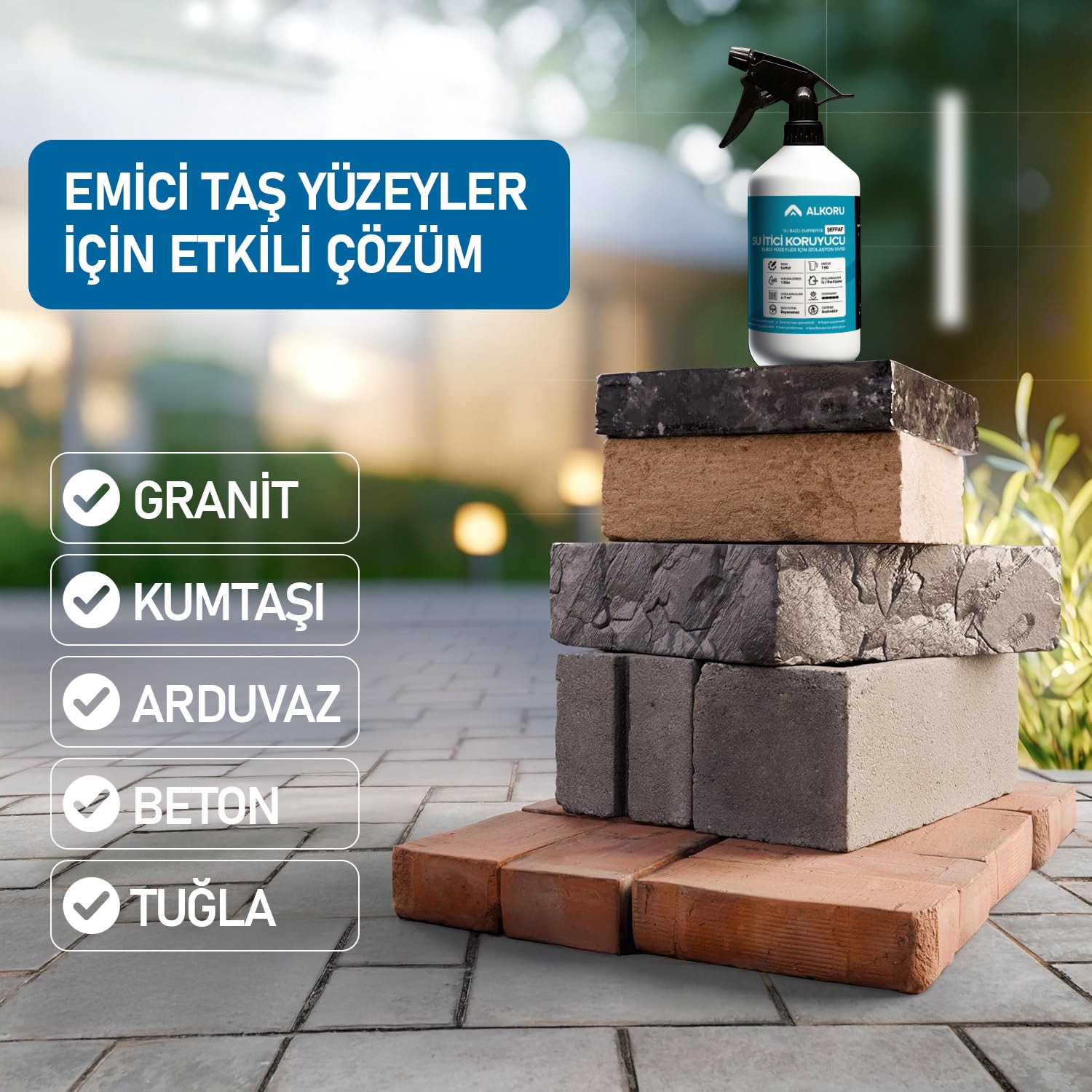 1 kg Şeffaf Emici Yüzeyler Için Su Itici ve Koruyucu malzeme