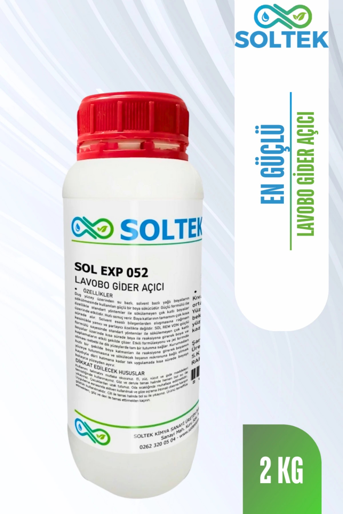 Lavabo Gider Açıcı Kimyasal - SOL EXP 052 2 kg