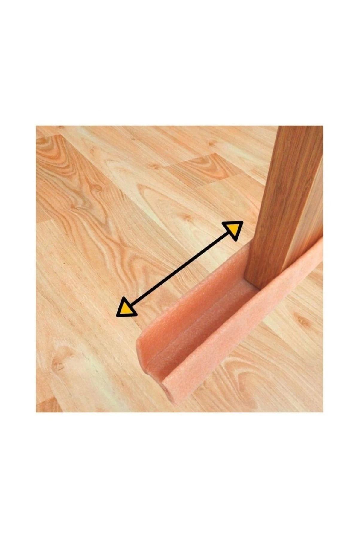 KAPI ALTI RÜZGARLIK SOĞUK KESİCİ FİTİL KAPI SÜNGERİ EŞİK SÜNGER AÇIK KAHVE 90 CM 2 ADET