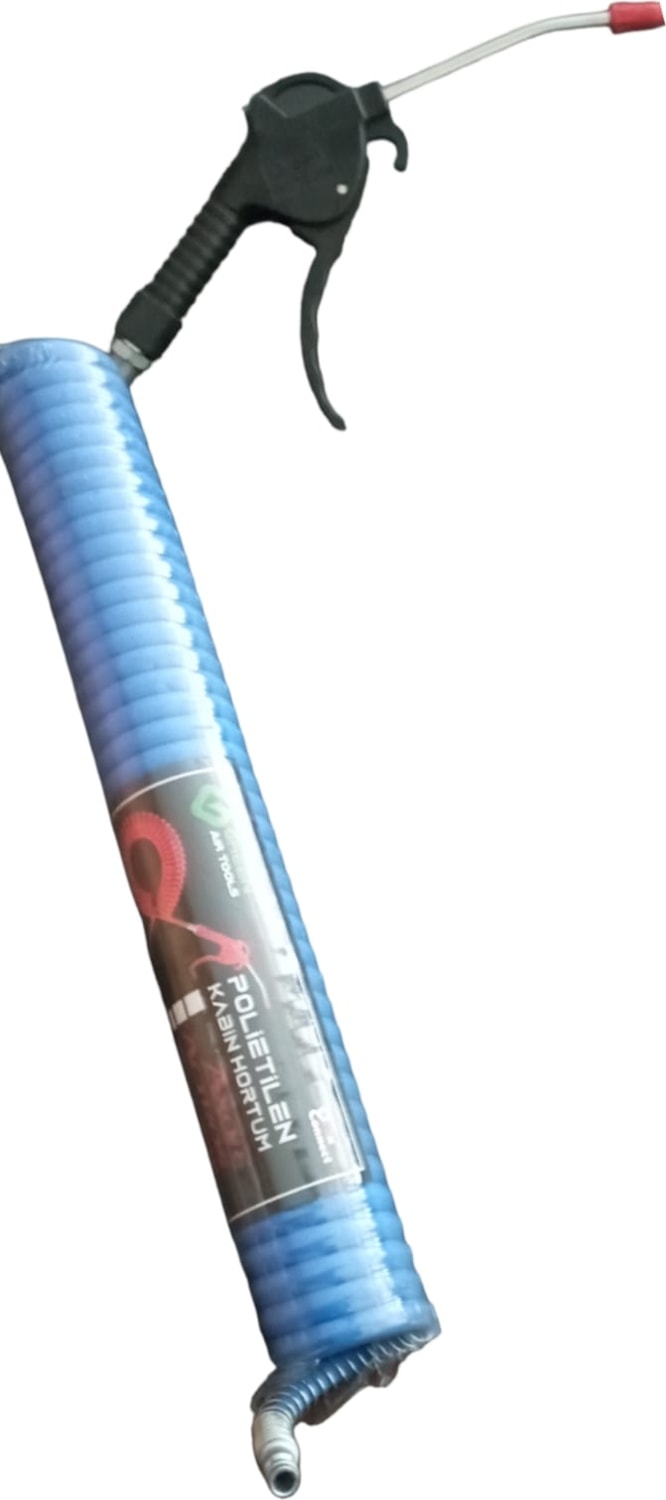 Snc  5 Metre Plastik Tabancalı Polietilen Spiral Hava Hortumu Yerli