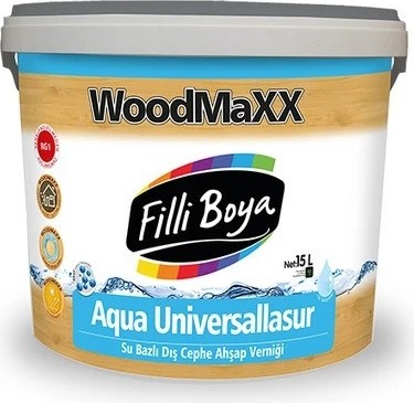 Woodmaxx Aqua Universallasur Su Bazlı Ahşap Dış Cephe Verniği Renksiz 2.5 Lt.