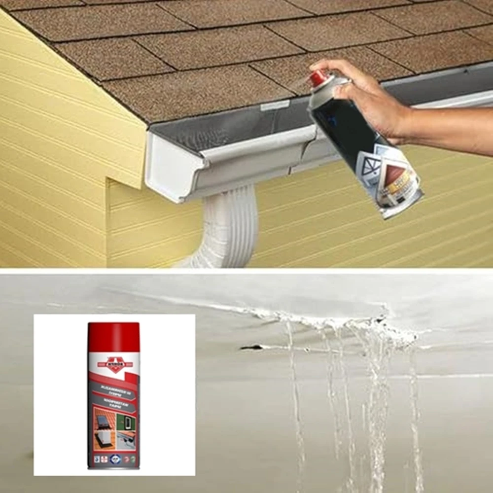 Su Geçirmez Sprey Börfh Su Sızdırmazlık Spreyi Siyah Izolasyon Spreyi 500 ml