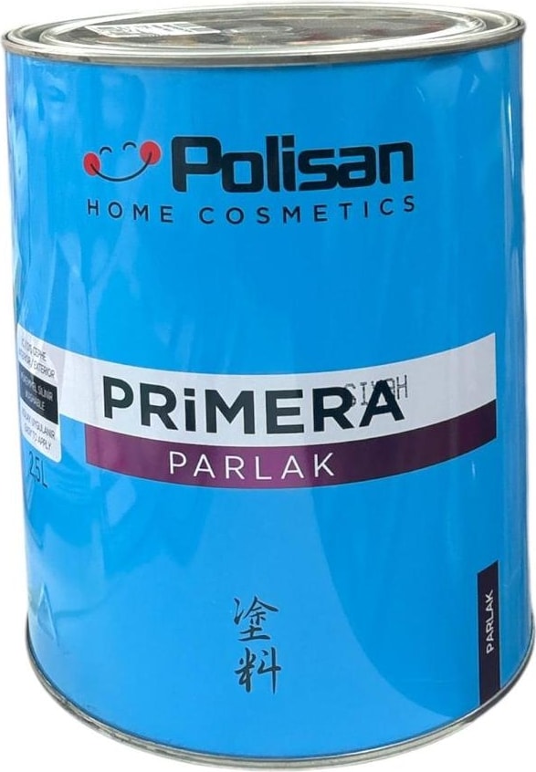 POLİSAN Primera Parlak Yağlı Boya Siyah 2,5lt
