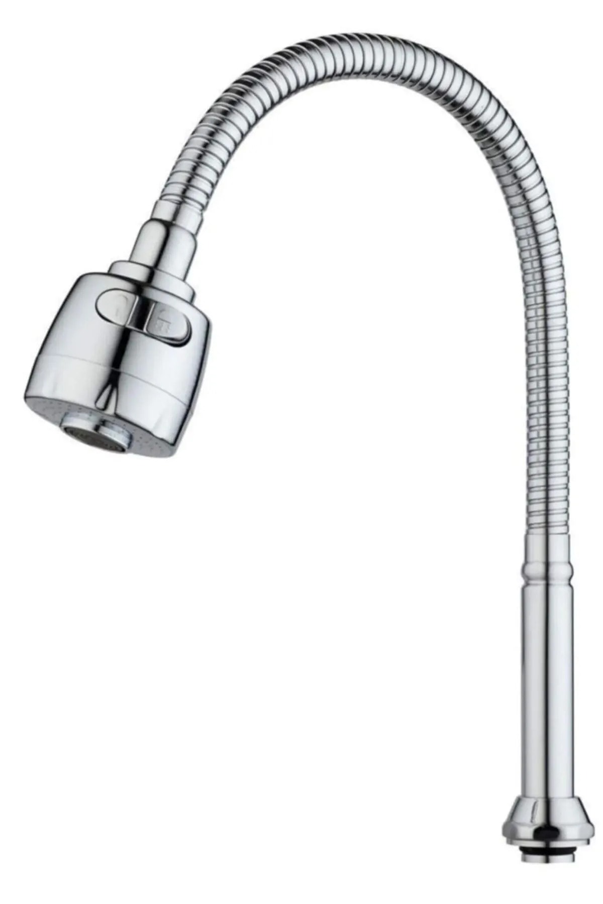 Oynar Başlıklı Hareketli Hortumlu İki Fonksiyonlu Krom Oynar Musluk Başlığı