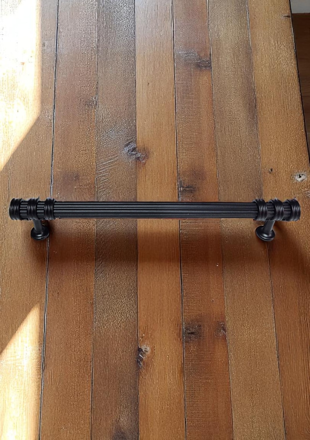 Çizgili Nesli Alüminyum Metal Lüks Modern Mobilya Çekmece Mutfak Dolabı Kulpu Siyah (10 Adet)