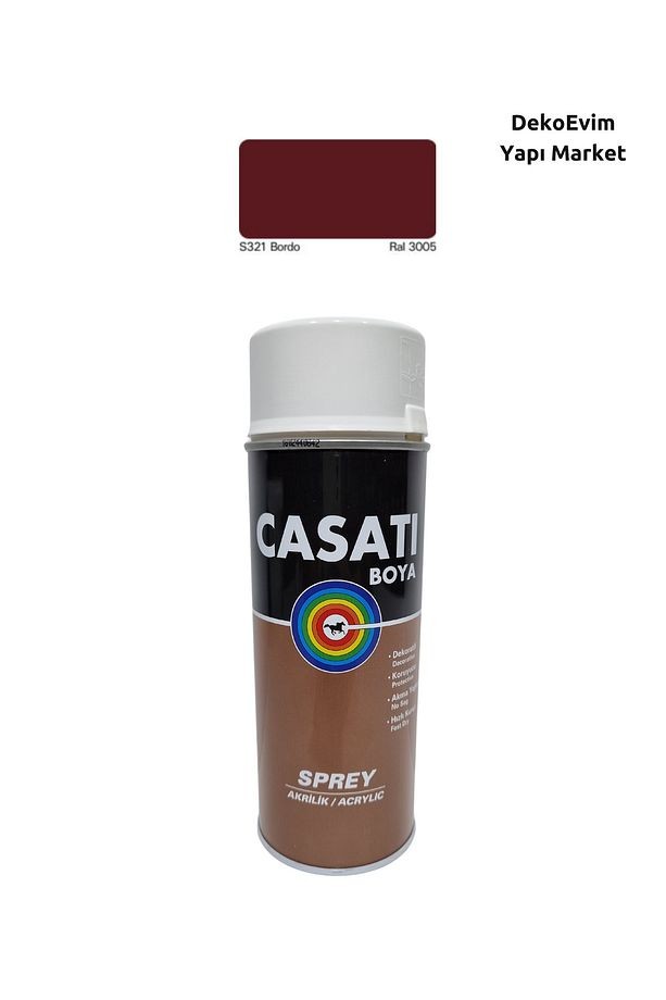 Sprey Boya S321 Bordo 400 Ml.