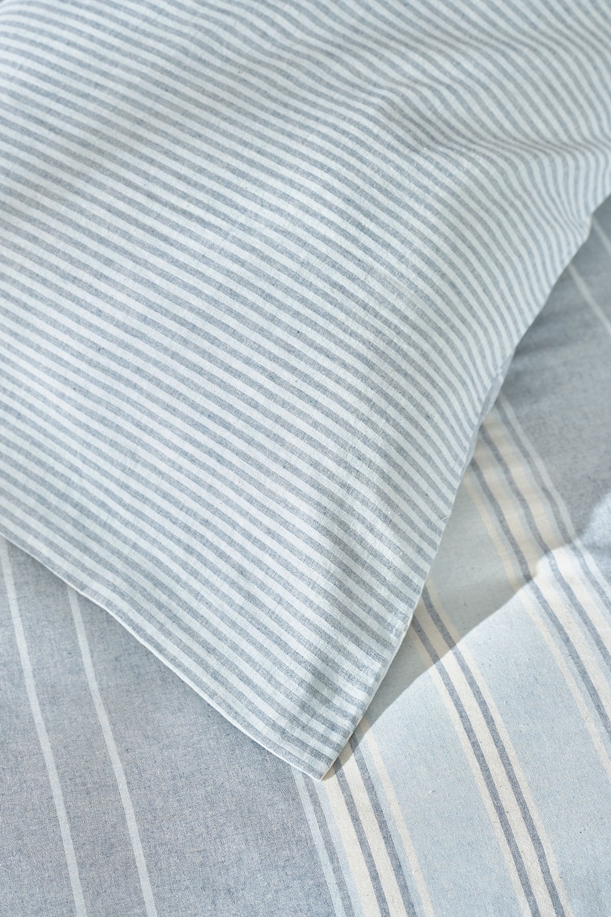 Palma Indigo Tek Kişilik İpliği Boyalı Nevresim Takımı