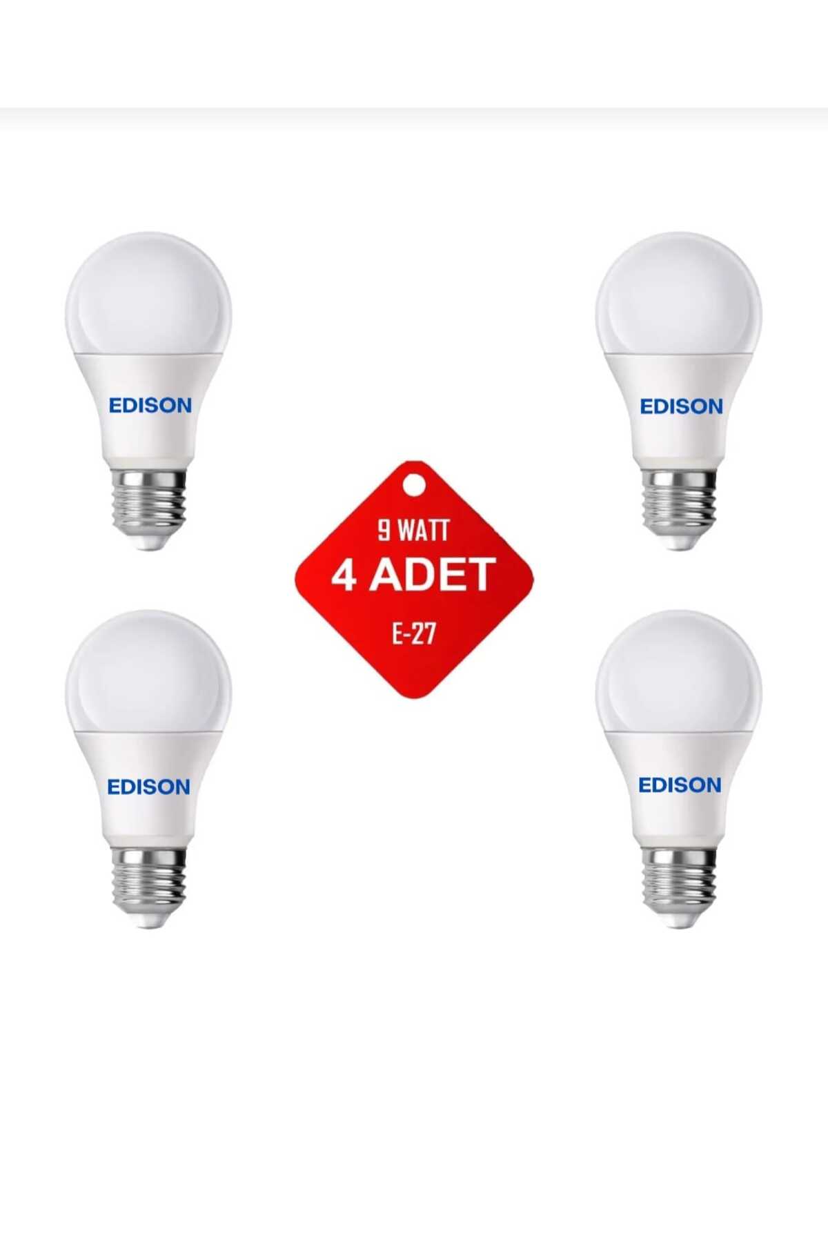 Led Ampul Beyaz Renk 9 Watt Tasarruflu 4lü Paket