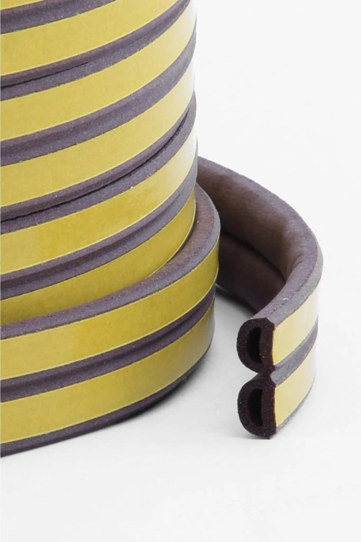 Kapı Pencere Bandı 19x2=38 Mt Su Geçirmez Izolasyon Fitili Ses Soğuk Isı Yalıtım Bandı (kahverengi)