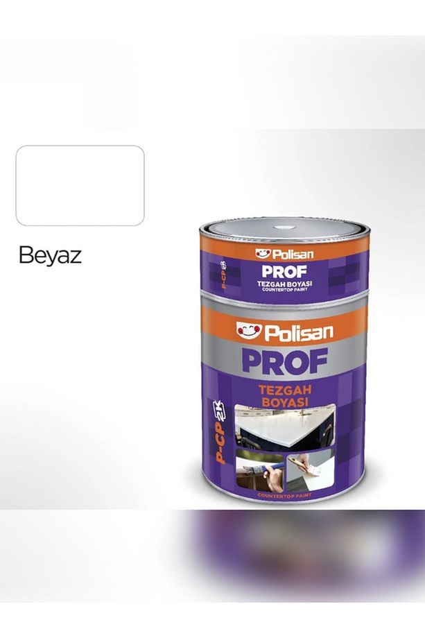 POLİSAN PROF TEZGAH BOYASI 0,8KG RENK BEYAZ