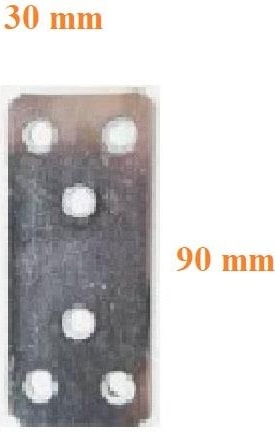 Düz Gönye Metal Mobilya Montaj Aparatı 10 Adet 30X90MM KB71