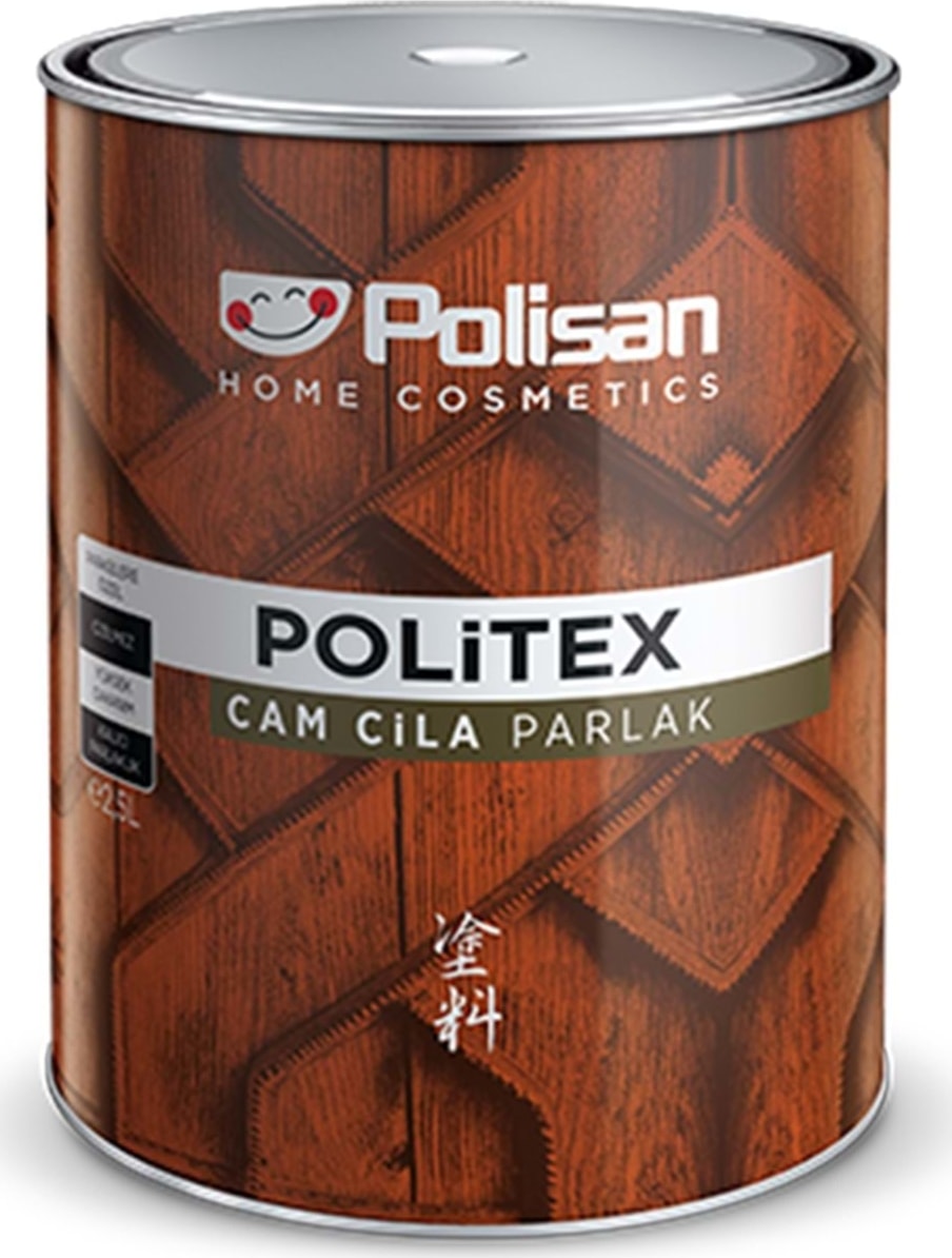 Politex Cam Cila 0,75 Lt Parlak Yüzey Yüksek Kapatıcılık ve Kolay Uygulama