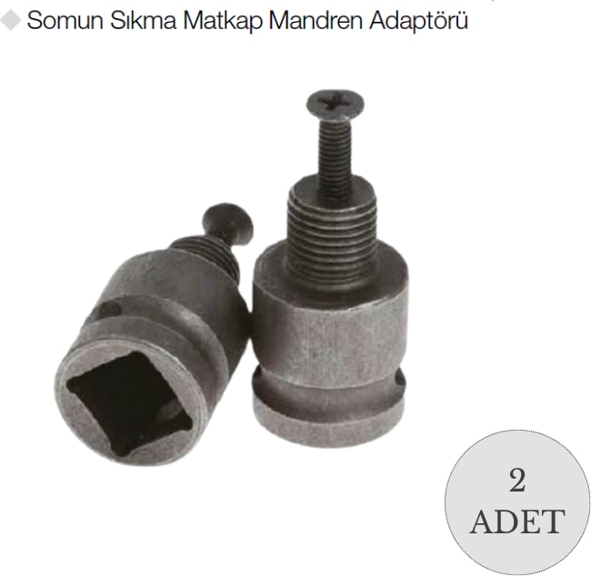 2794 Somun Sıkma Matkap Mandren Adaptörü 1/2 - 2 Adet