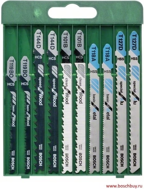 Ahşap ve Metal için Karışık 10 Parça Dekupaj Testere Seti