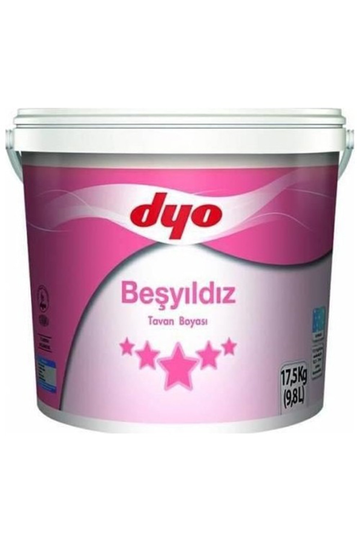 Beşyıldız Su Bazlı Tavan Boyası 2.5 Lt = 3.5 Kg Beyaz