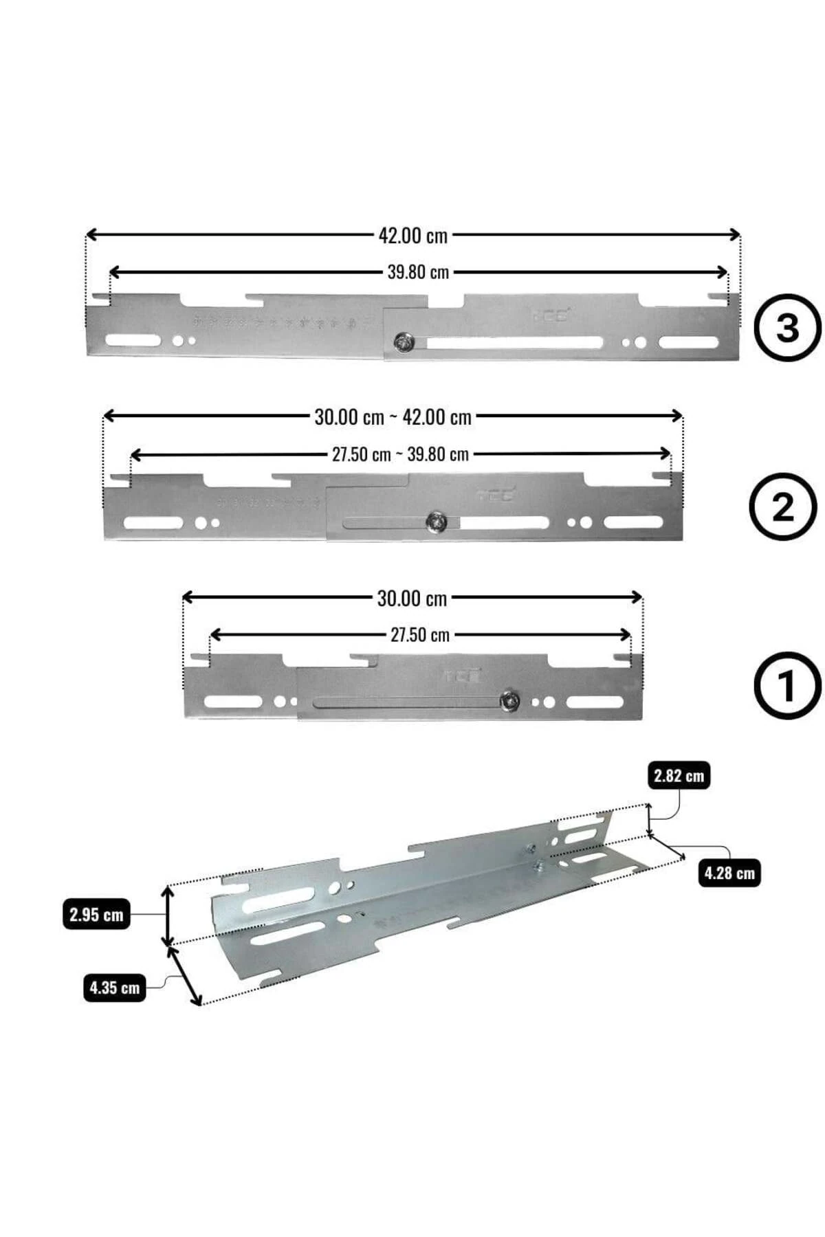 Ayarlı Uzayıp Kısalabilen Radyatör Petek Konsolu Radyatör Askı Aparatı
