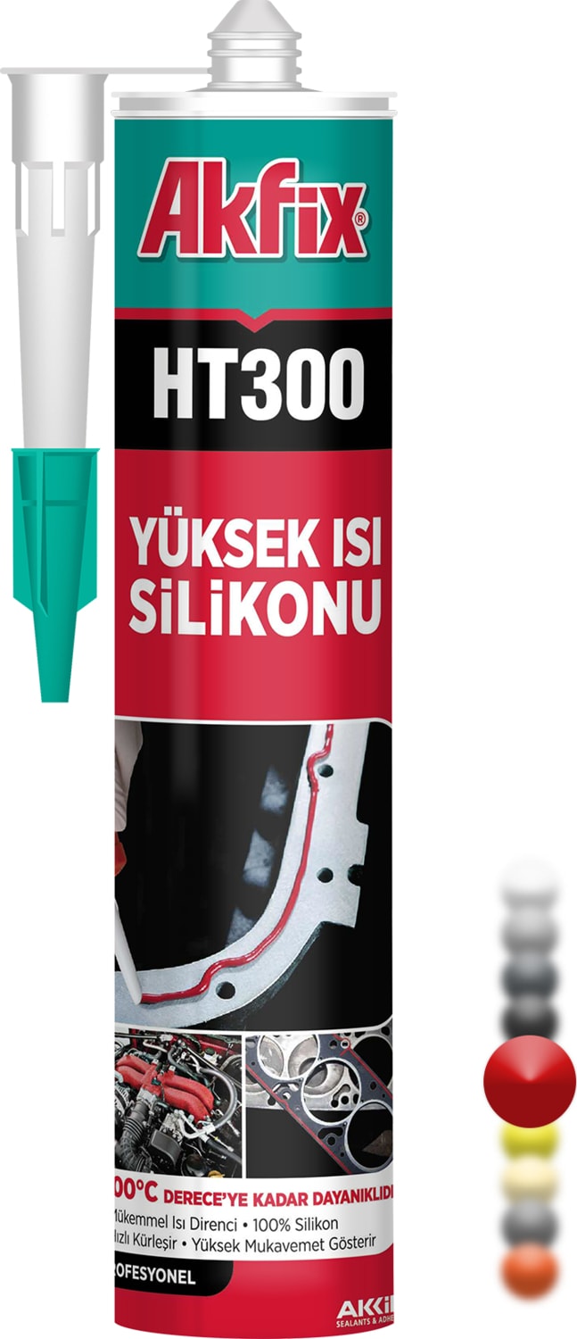 HT300 Rtv Yüksek Isı Silikonu 280ML Kırmızı
