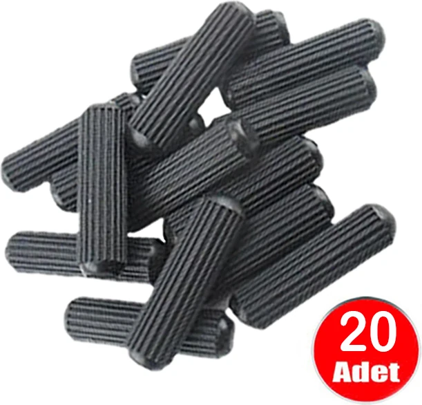 Plastik Kavela 8mm Mobilya Dolap Bağlantı Birleştirme Montaj Aparatı - 20 Adet