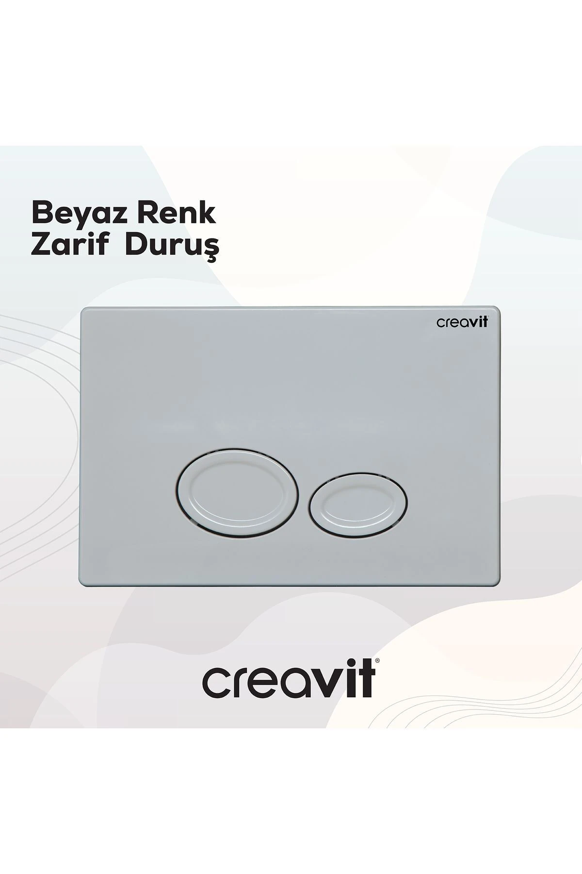 Drop Beyaz Askı Rezervuar Kumanda Paneli