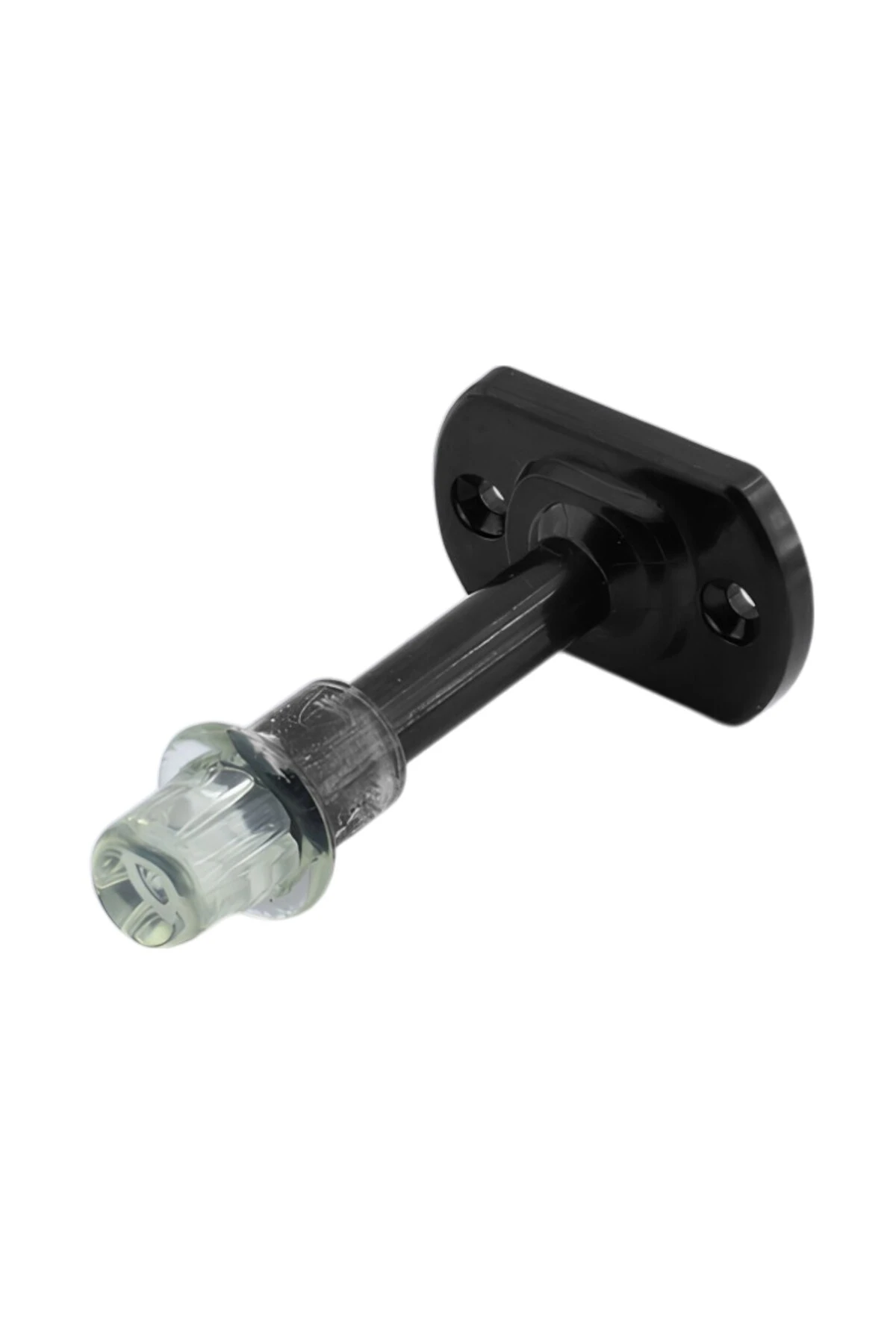 Parlak Siyah Plastik Kapı Pencere  Tampon 8 CM Vidalı Duvar Koruyucu Silikon Stoper 1 Adet