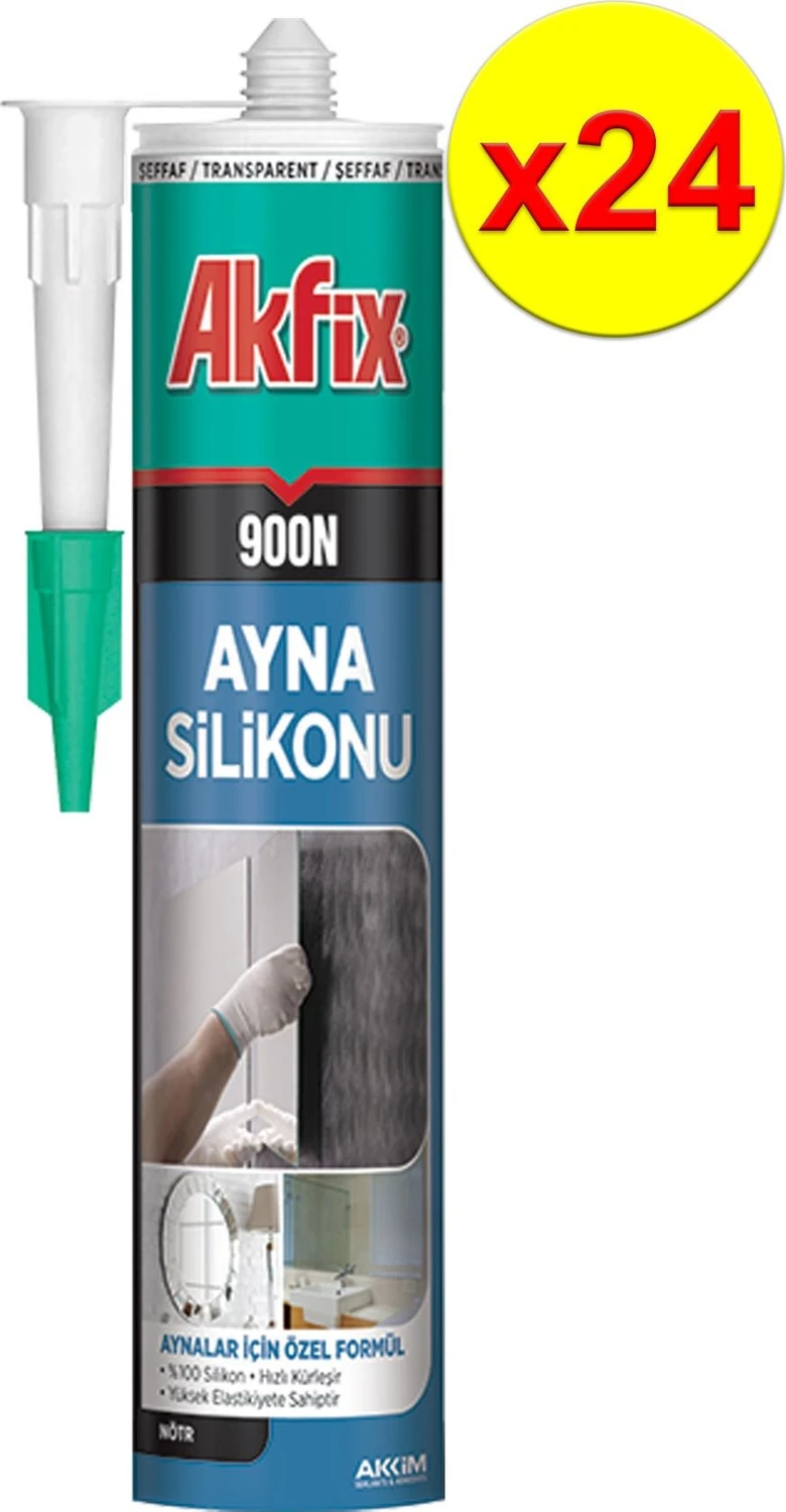 900N Nötr Ayna Silikonu 280ml 24 Adet