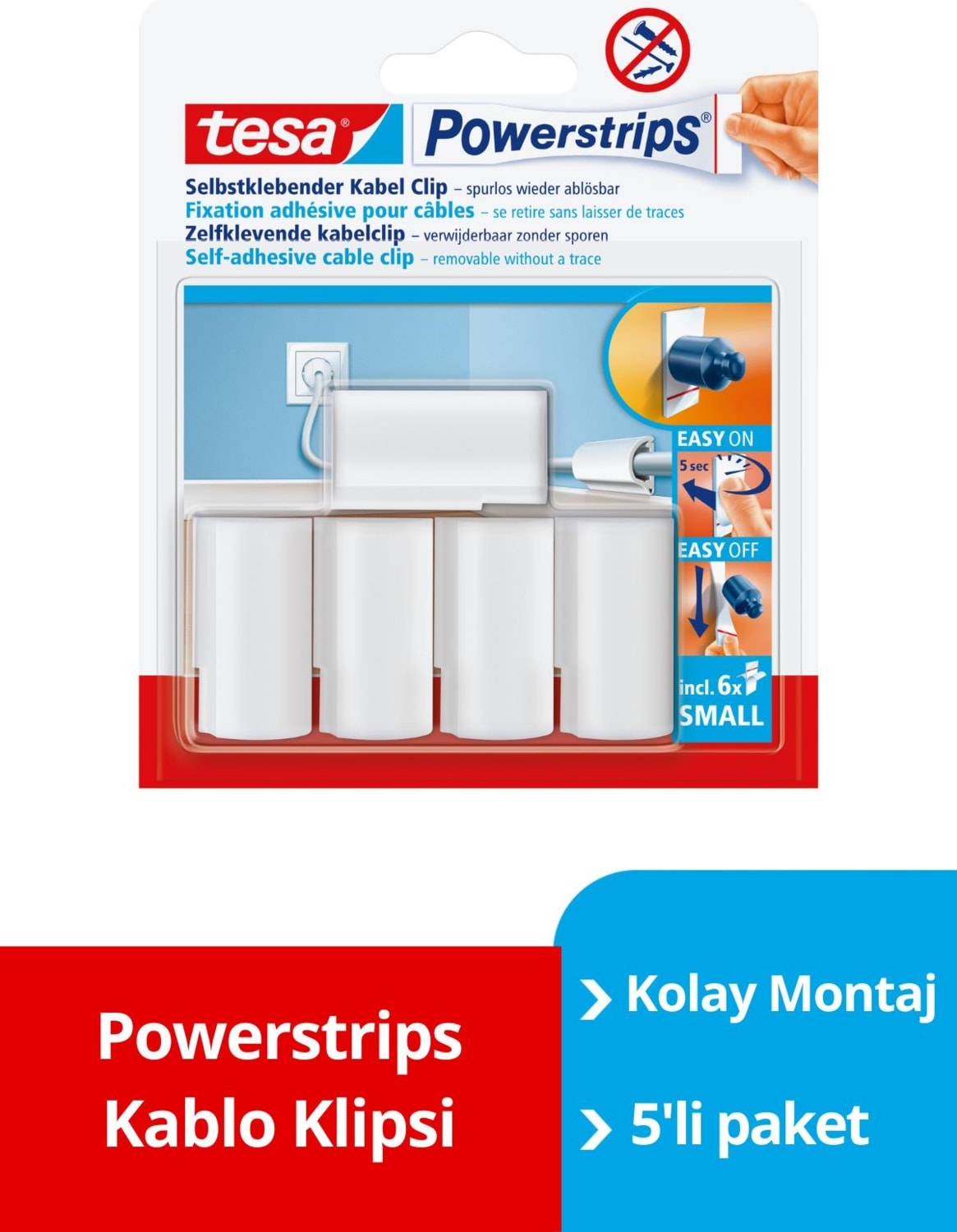 ® Powerstrips Kablo Klipsi