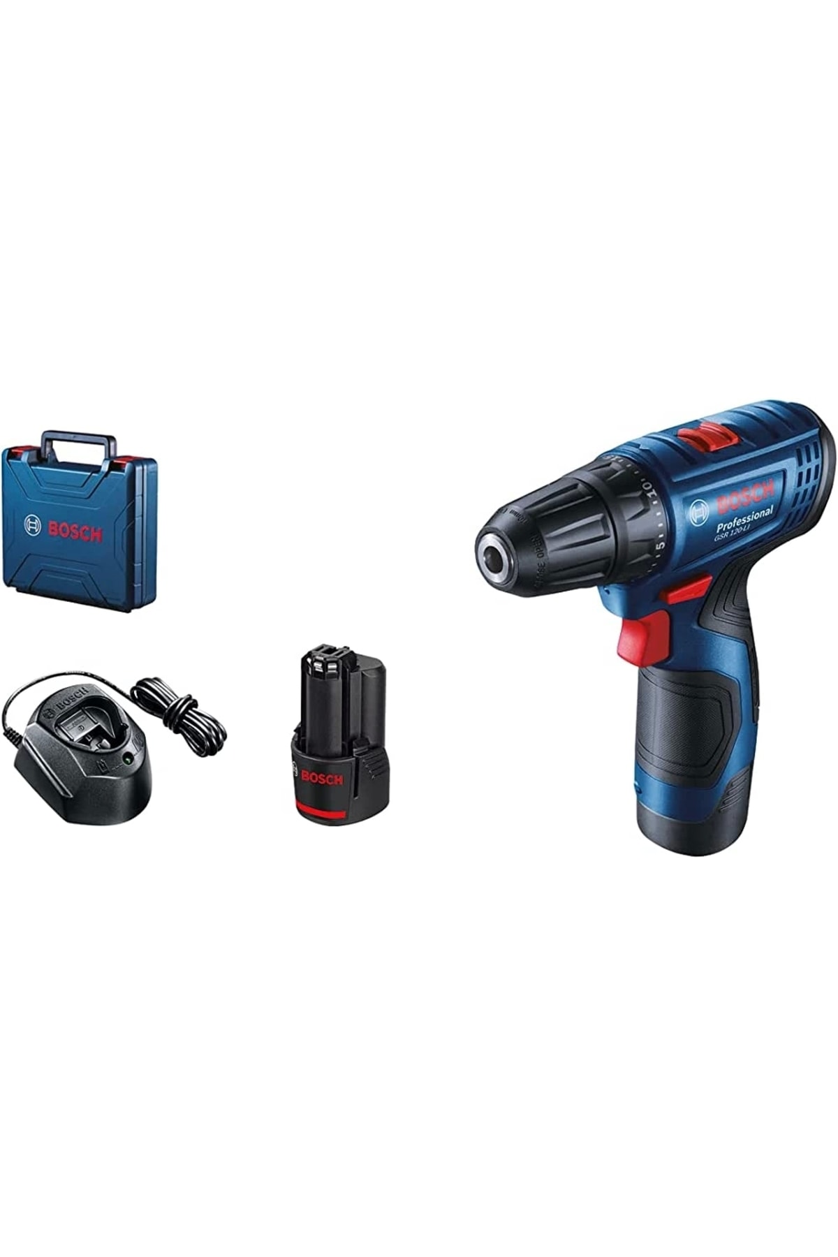 BOSCH GSB 120-Lİ ÇİFT AKÜ 2 AH DARBELİ VİDALAMA
