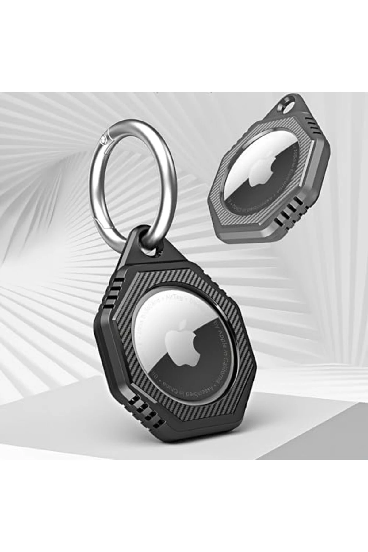 Airtag için Karabinalı Silikon Anahtarlık Cihaza Tam Oturan Mükemmel Kalıp ve Yüksek Kalite Materyal