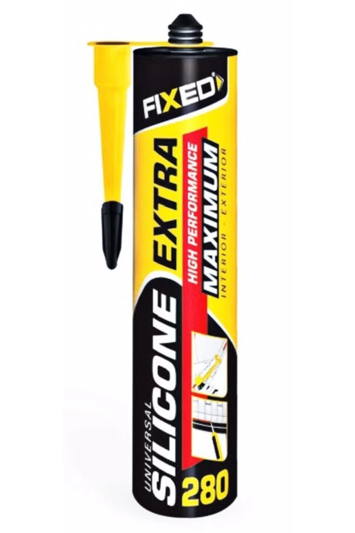 Fıxed F-280b Beyaz Renk Genel Amaçlı Silikon 280gr.