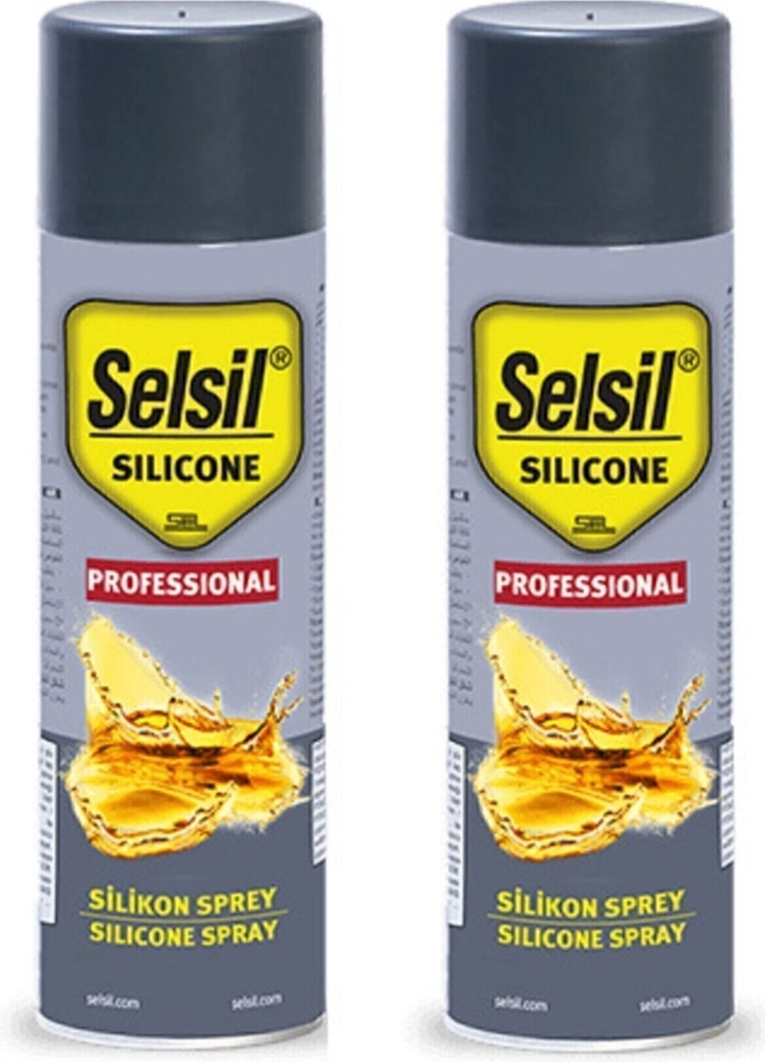 Şeffaf Silikon Sprey Yağlayıcı Su İticili Yüksek Isıya Dayanıklı 2×500 ml
