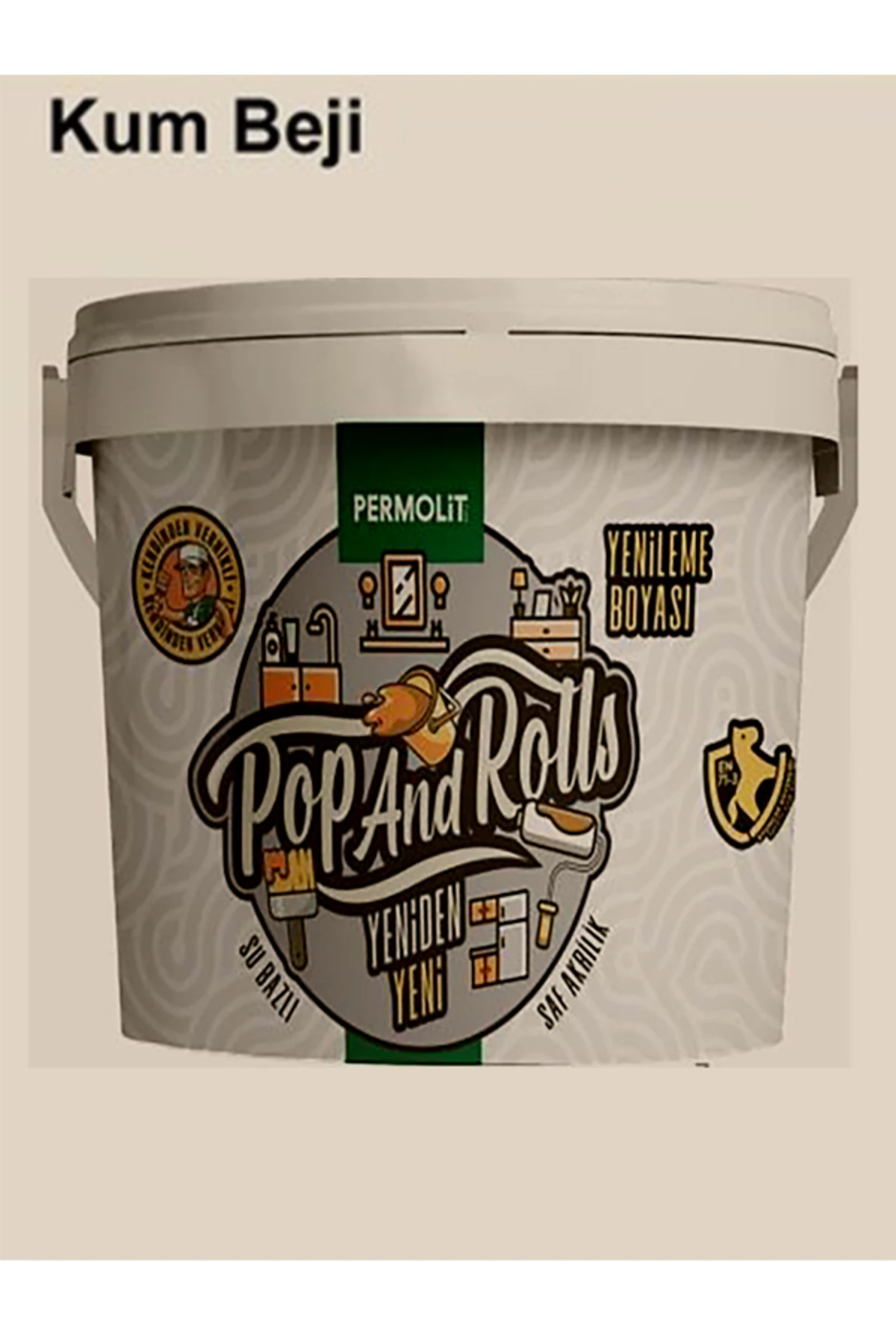 Pop And Rolls (Kum Beji) - Sıcacık Dokunuş! Mutfak Dolabı, Tezgah ve Kapılar İçin